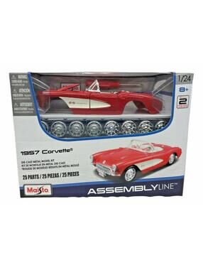 Maisto 1957 Corvette Die-Cast Model Kit - Assembly Line 1/24